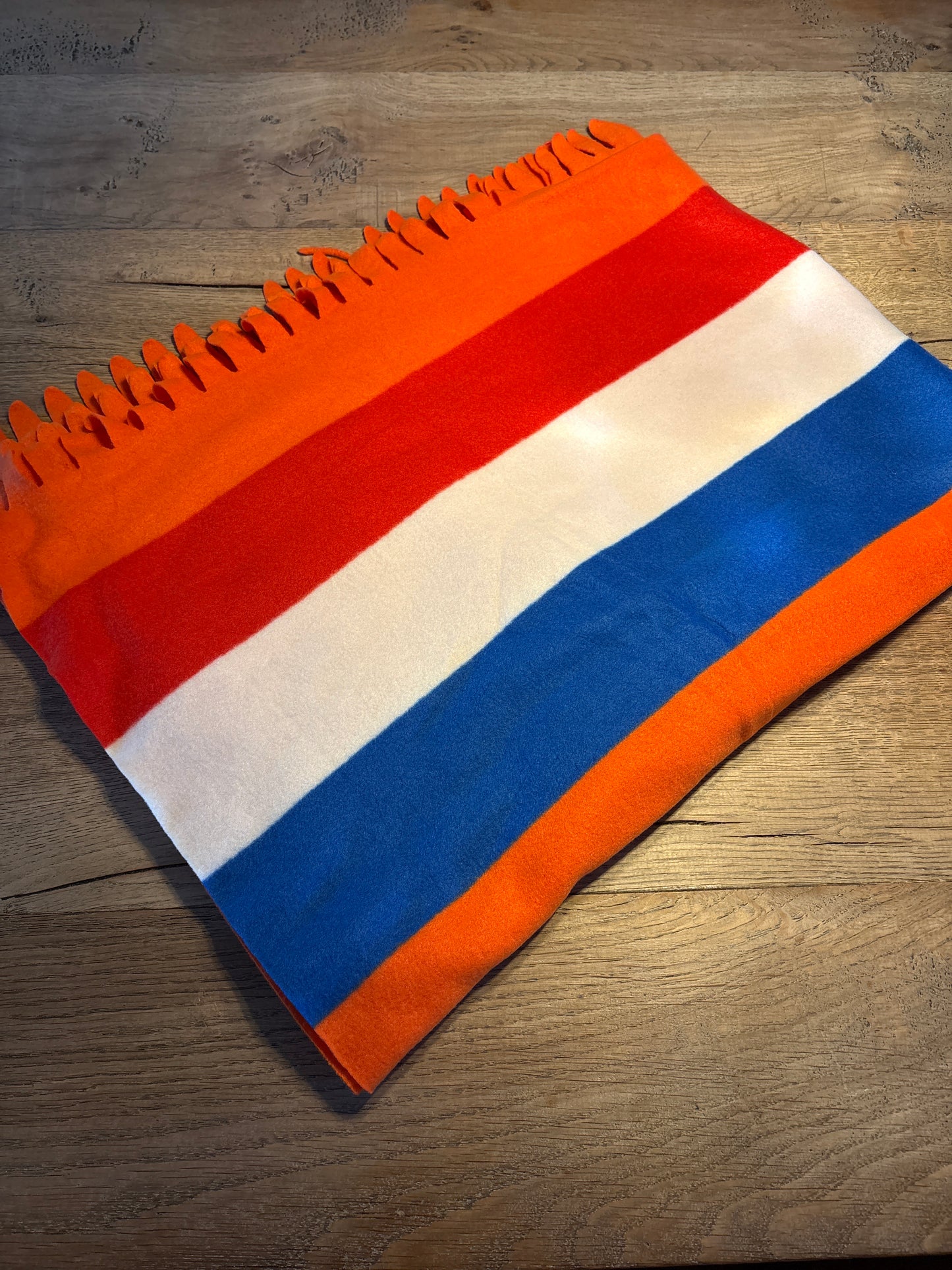 Fleecedeken oranje NL 120 x 150cm