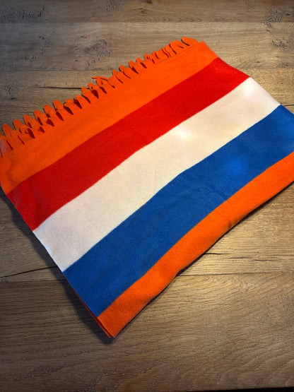Fleecedeken oranje NL 120 x 150cm